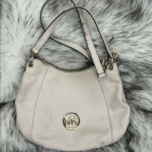 Michael Kors Off-White Leather Shoulder Bag, GUC